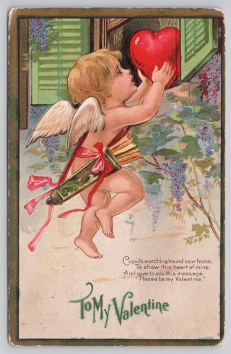 Valentine cupid - "to, valentine"