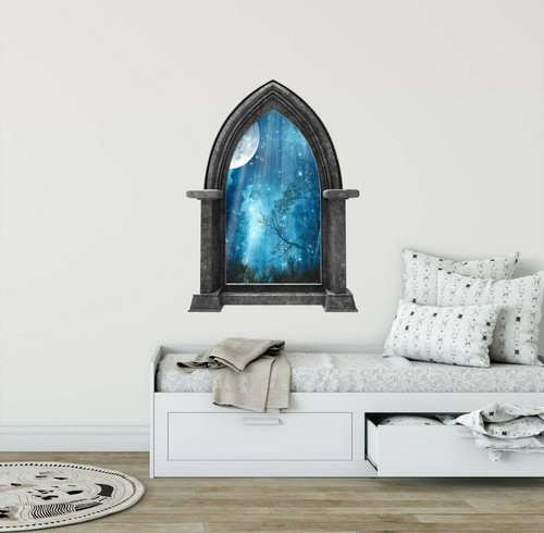 Castlescape moon night - at,